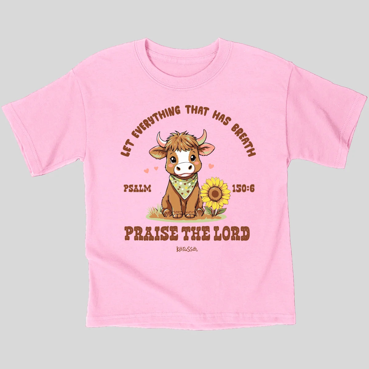 TShirt-Kidz-Psa 150:6-Praise The Lord-Cow