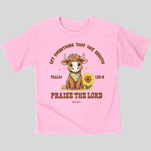 TShirt-Kidz-Psa 150:6-Praise The Lord-Cow