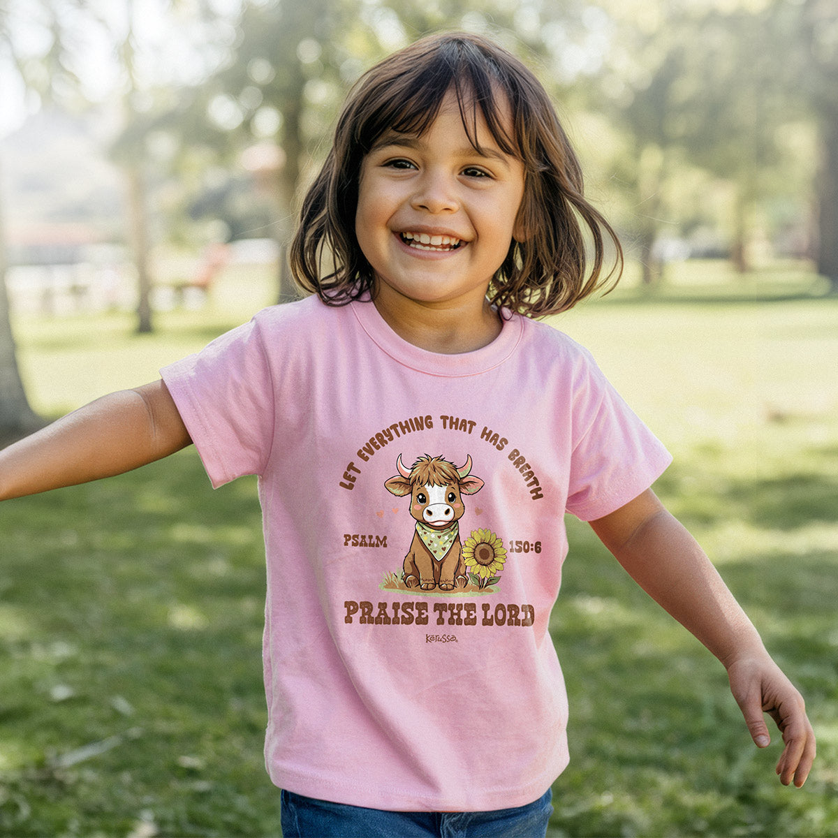 TShirt-Kidz-Psa 150:6-Praises Cow