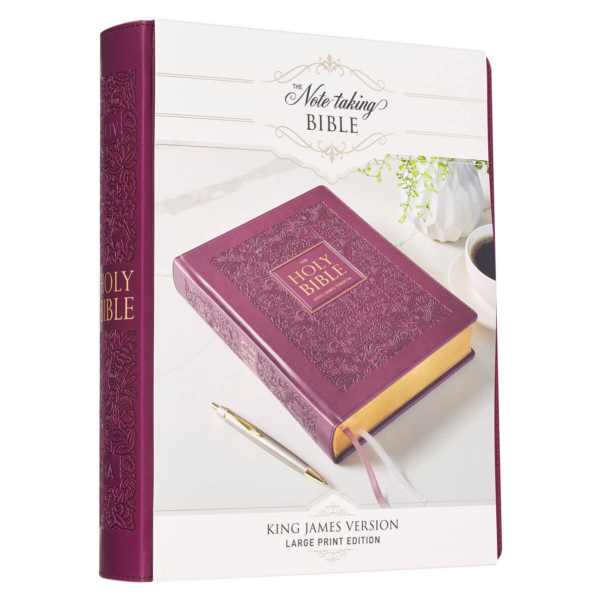 Bible-KJV-Leather-Red Plum-LP