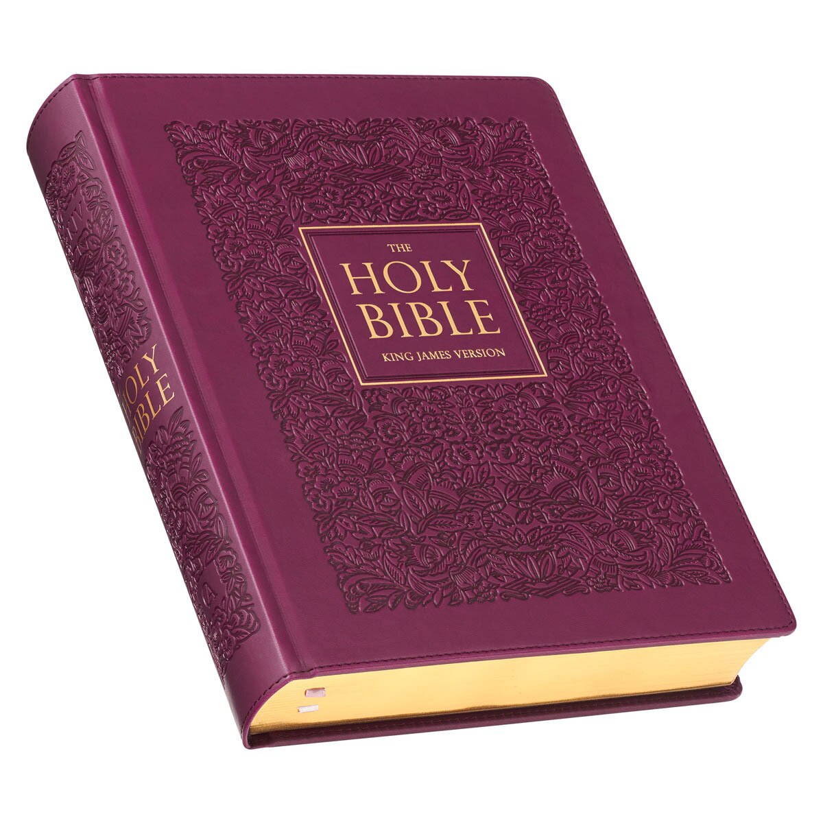 Bible-KJV-Leather-Red Plum-LP