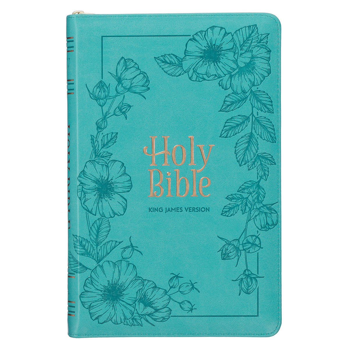 Bible-KJV-Thumb Indexed-Zippered-Teal