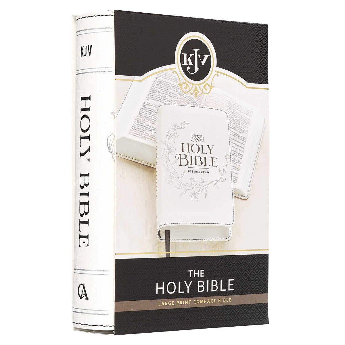 Bible-KJV-Pearlized White-Compact-LP