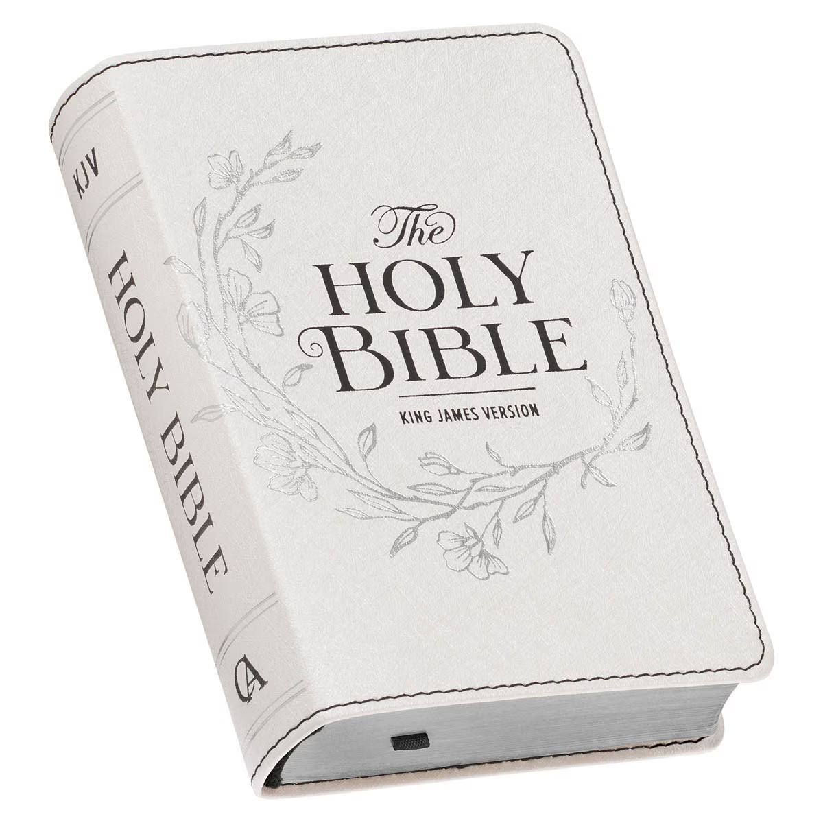 Bible-KJV-Pearlized White-Compact-LP