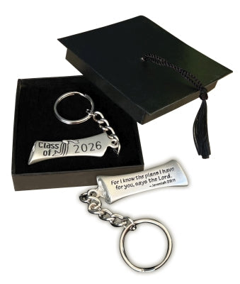 Keychain-Class2026-Diploma-Cap-Jer29:11