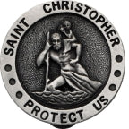 Visor Clip/St. Christopher/Lg