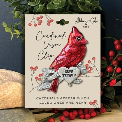 Visor Clip-Cardinal-Safe Travels