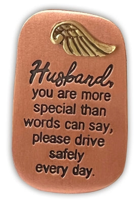 Visor Clip-Husband-More Special Than Words Can Say