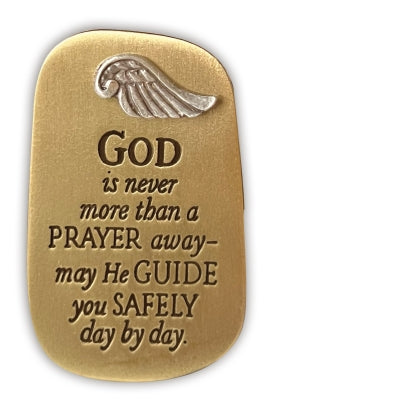 Visor Clip-Never More Than A Prayer Away-KVC825