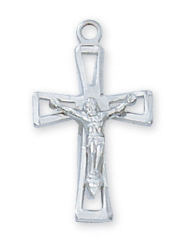 Necklace-Silver-Crucifix-Sterling Cross