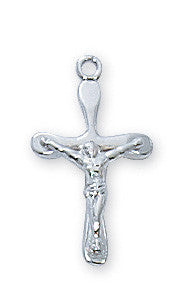 Necklace/SS/Crucifix/Tiny/16"
