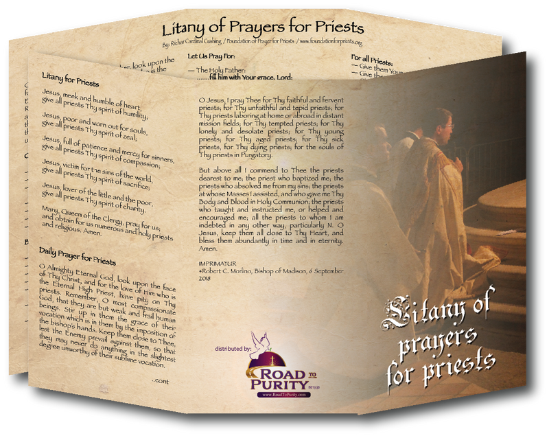 Pamphlet-Litany of Prayers for Priests