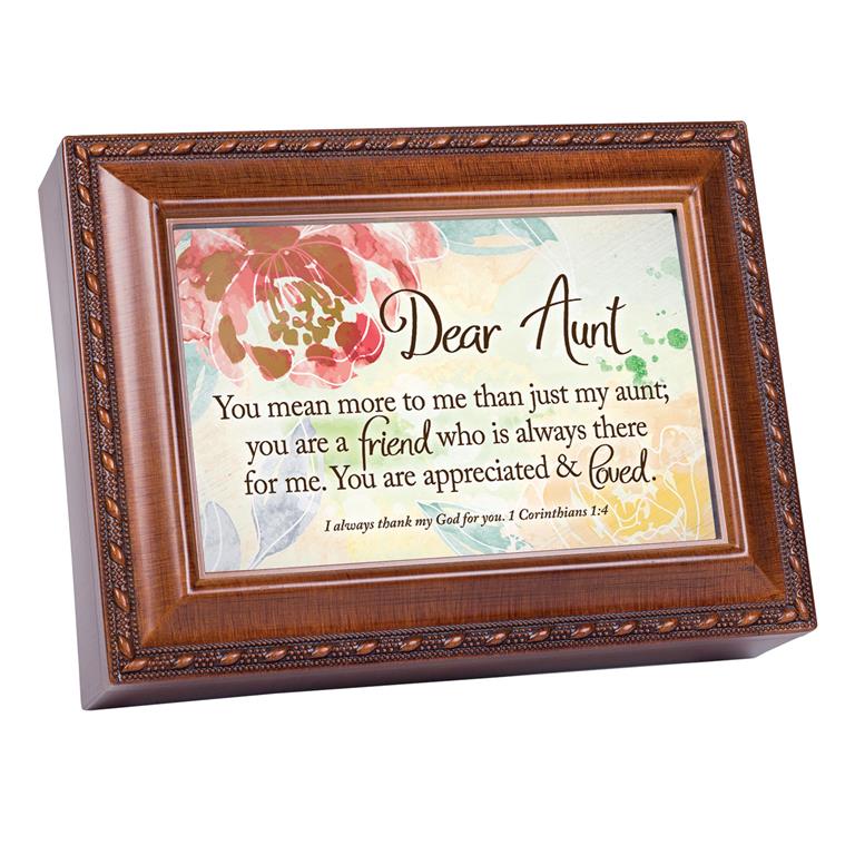 Music Box-Dear Aunt You Mean More To Me-Woodgrain