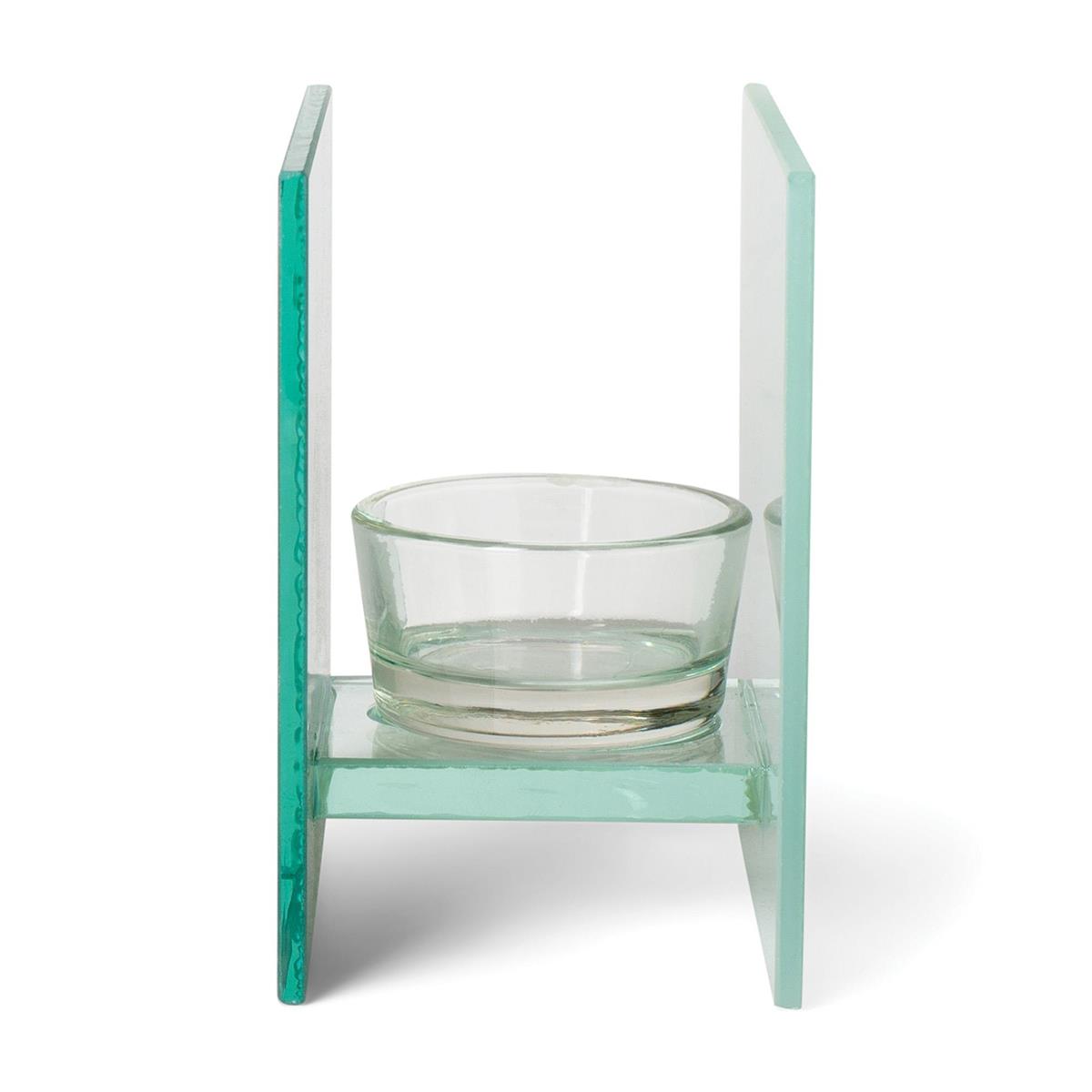 Tealight Holder-Believe-Glass