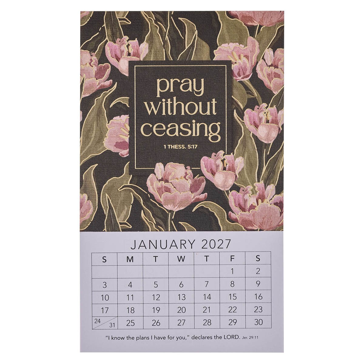Calendar-2027-Mini Magnetic-1Th 5:17-Pray Without Ceasing