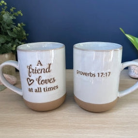 Mug-Pottery-A Friends Loves-Pro 17:17
