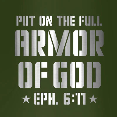 Travel Mug-22oz-Army Green-Eph 6:11-Armor Of God