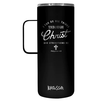 Tumbler/22oz/Black/Php 4:13/All Things Through Christ