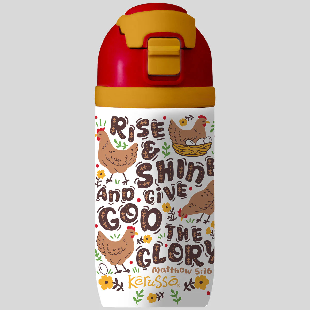 Sport Bottle-16oz-Mat 5:16-Rise & Shine