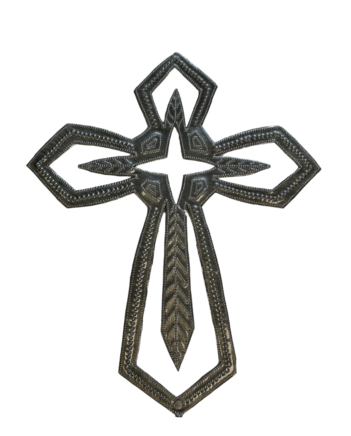 Cross-Wall-Metal-Decorative Art-9"w