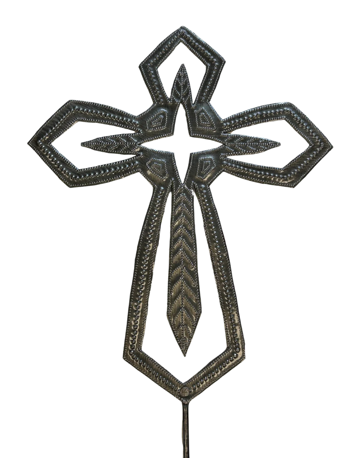 Cross-Garden Stake-Metal-Decorative Art-9"w