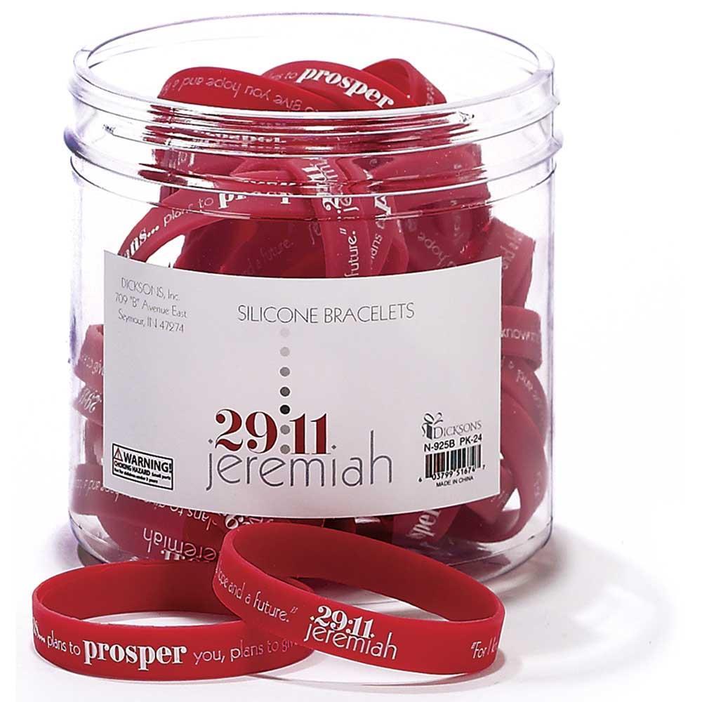 Bracelet-Jeremiah 29:11-Rubber