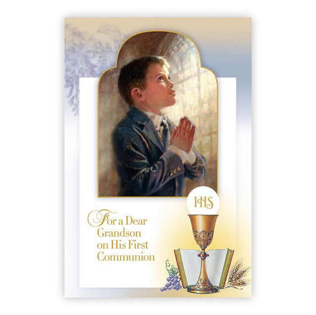 Card-First Communion-Grandson