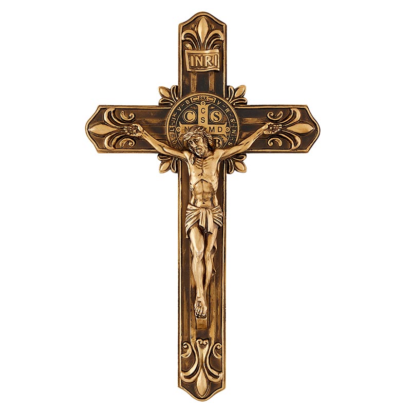 Crucifix-St Benedict-12.5"