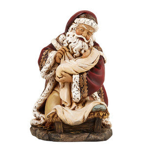 Christmas/7" Adoring Santa Figu