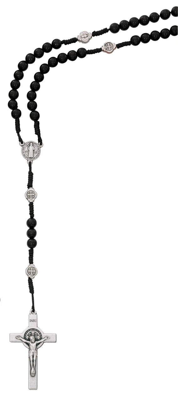 Rosary/Black Wood/St. Benedict