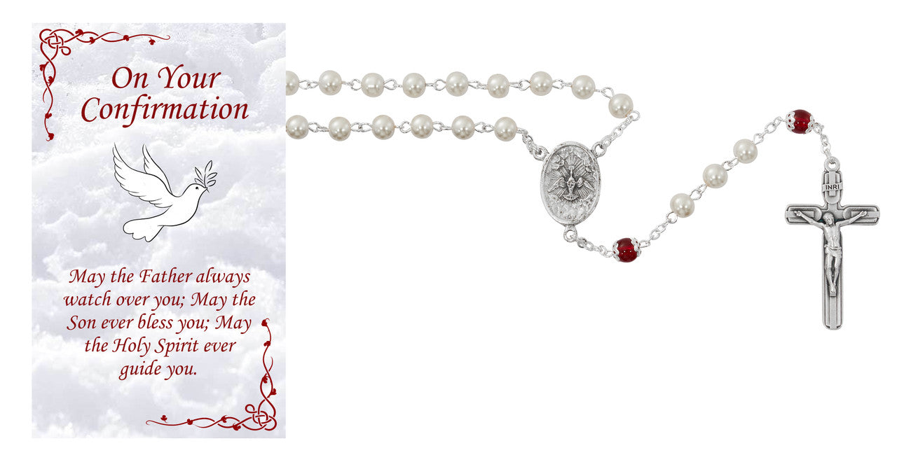 CO/Rosary/Pearl Beads/Red