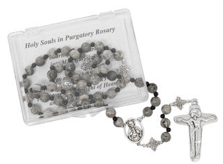Rosary/Holy Souls/Gray Marble