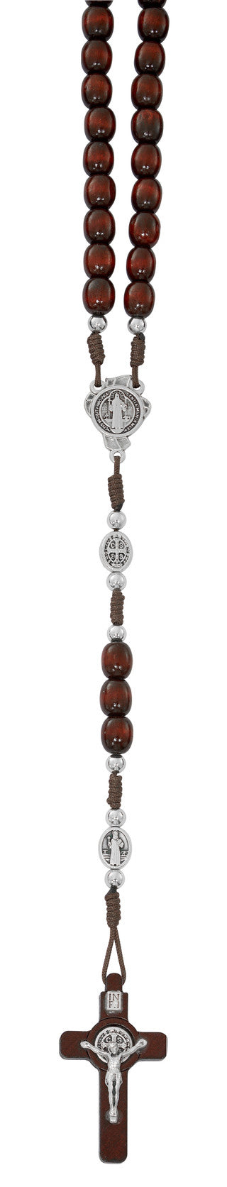 Rosary-St Benedict-Mahogany