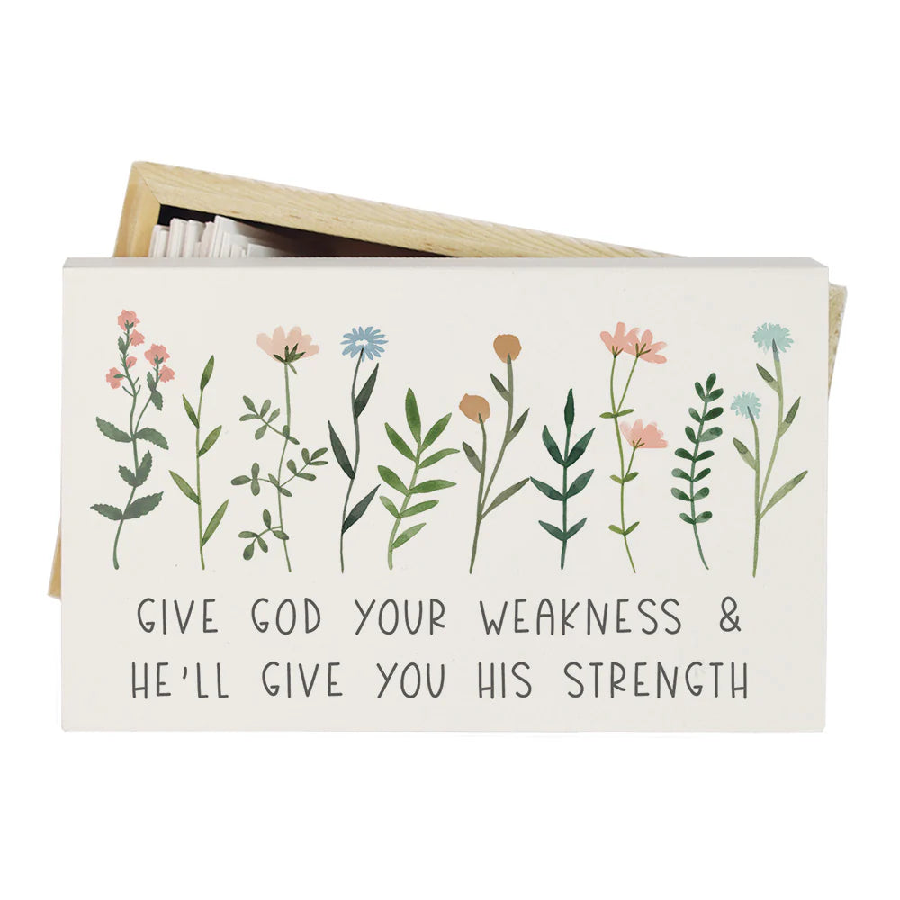 Prayer Box-Give God Weakness-His Strength