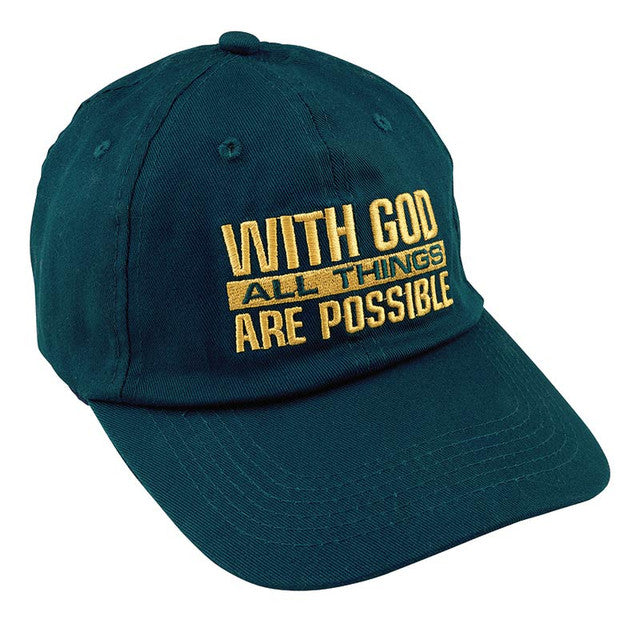 Cap-With God All Things Are Possible-Blue