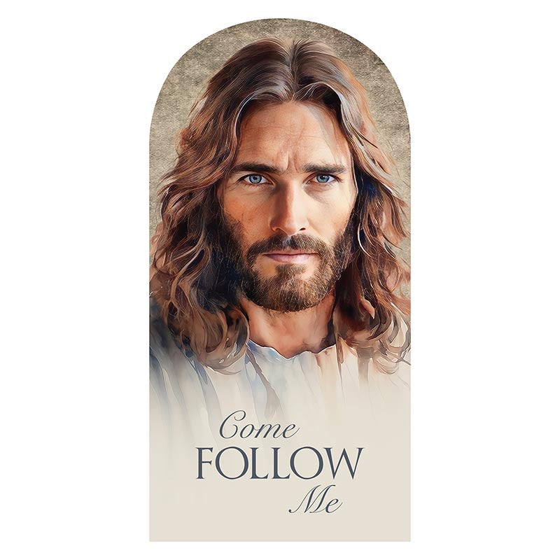 Plaque-10"-Arched-Jesus-Come Follow Me