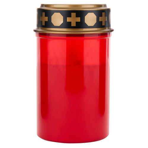 Candle-LED-Red-Indoor Outdoor-Memorial-5"