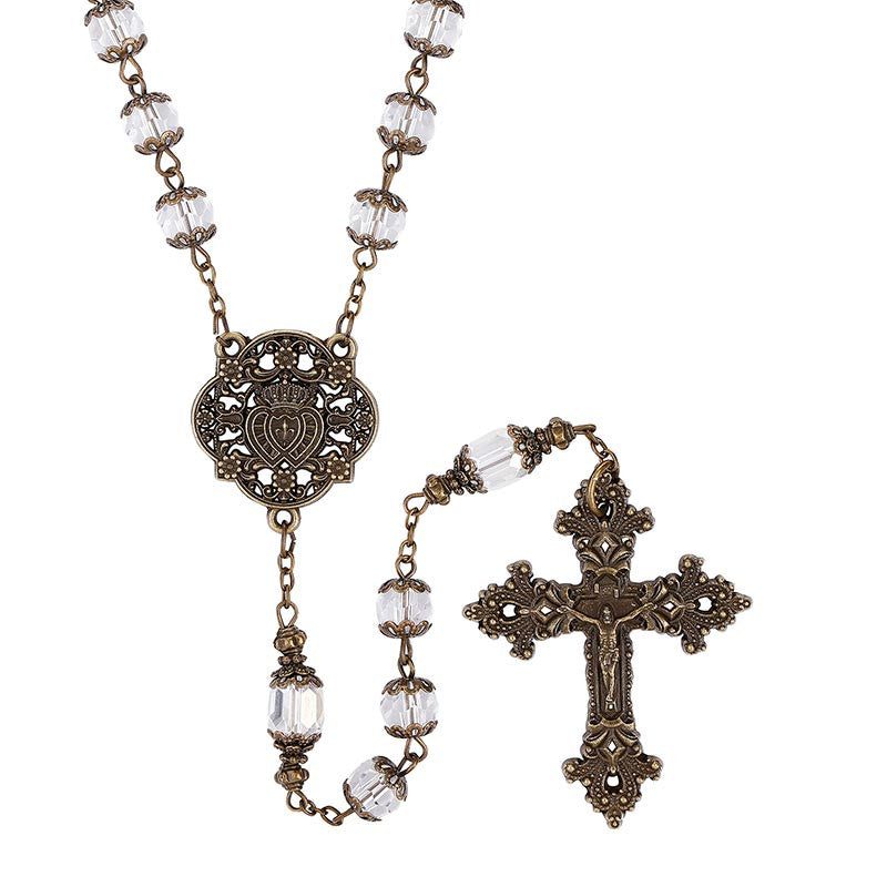 Rosary-Crystal-Twin Hearts