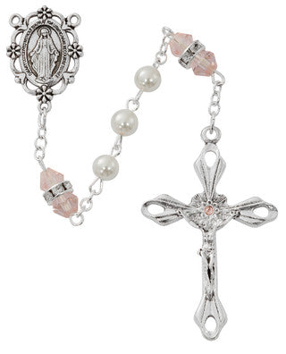 Rosary/Rose/Oct/Pearl/6mm