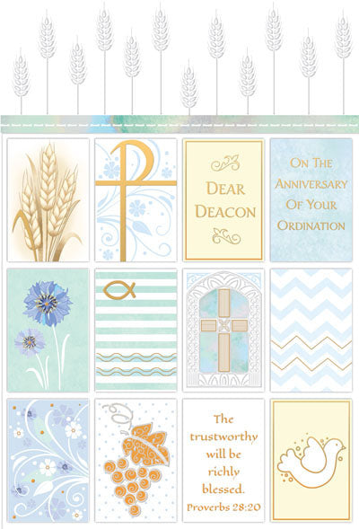 Card-Deacon Anniversary-Greetings of Faith