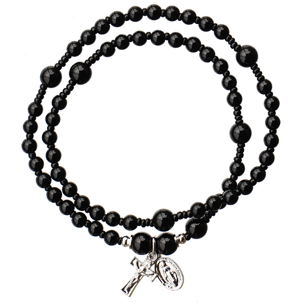 Bracelet-Rosary-Twist-Black Onyx