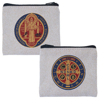 Rosary Case-St Benedict-Woven
