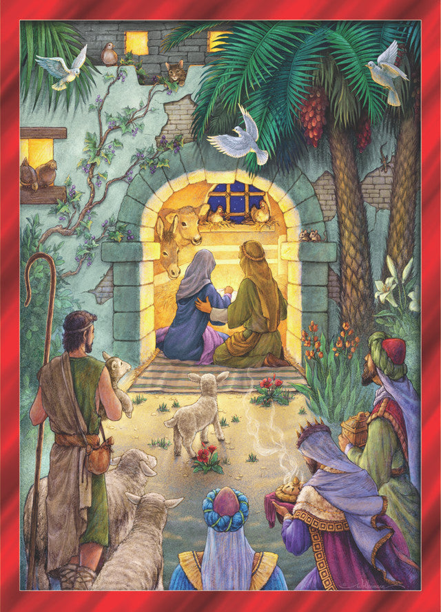 Boxed Cards-Christmas-Peaceful Nativity-15 Cards