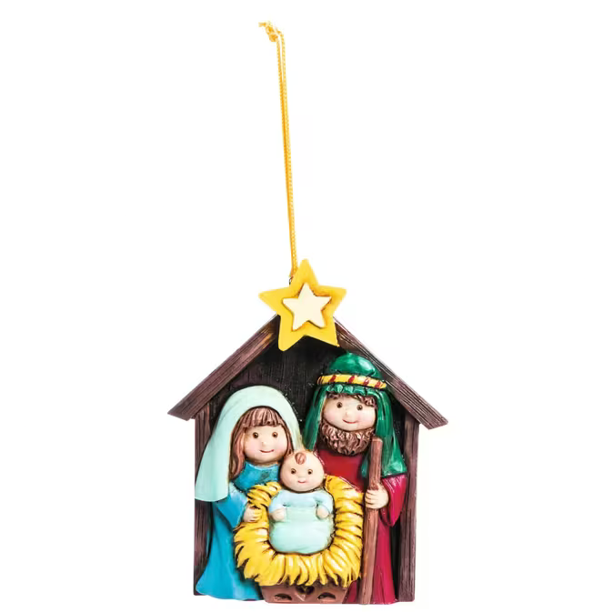 Ornament-Nativity-Resin-3.25"