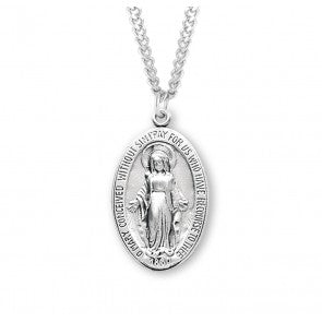 Necklace/SS/Oval Mirac/24"