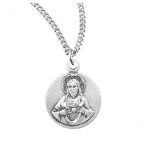 Necklace-SS-18"-Sm Sacred Heart of Jesus-Scapular-S121118TR