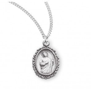 Necklace/SS Sm St Jude 18"chain-S154418TR