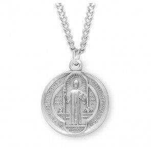 Necklace/SS/St Benedict/LrgRd
