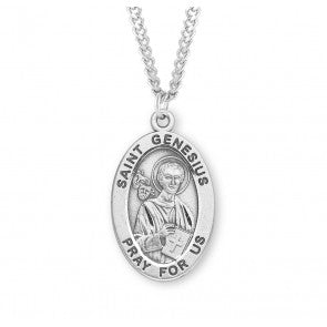 Necklace-SS-St Genesius-24"