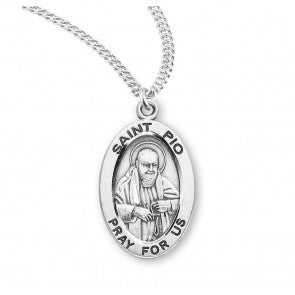 Necklace/SS/St Pio/20"-S933320